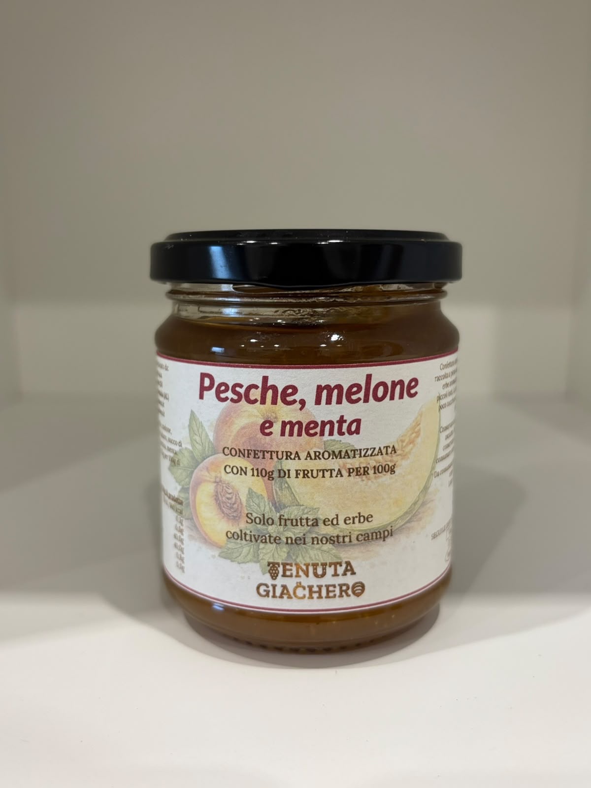Confettura pesche, melone e menta - immagine 1